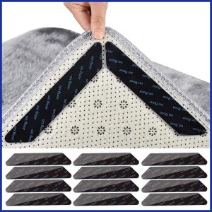 สติกเกอร์กันลื่นบนพรม 16/8 ชิ้นแผ่นแปะ ใช้ซ้ำได้กันการดัดเทปเสื่อสติ๊กเกอร์ติดถาวร ปูพื้น