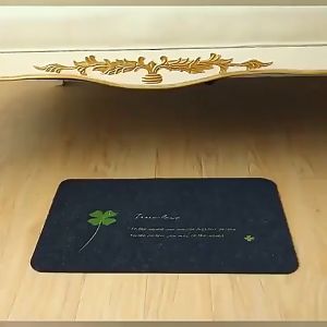 Keset Empat Daun / Keset Debu Anti Slip / Keset Alas Kaki Serbaguna / 1pcs