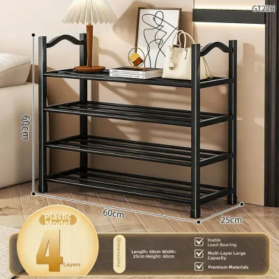 ZHUANJIAO | Home Narrow Multilayer Easy-to-Assemble Plastic Shoe Cabinet