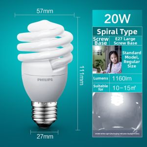 Philips | Spiral E27 Base LED Energy-saving Bulb Ultra Bright