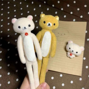 52TOYS | Hot Sale Kawaii Lazy Bear Plush - Soft Stuffed Bag Charm - Abstract Art Bear Cute Gift for Bag Decoration Home Ornament Gifts