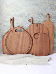 Bảng Đập Thực Phẩm Bằng Gỗ Nguyên Khối Bảng Đập Trái Cây Bảng Đập Pizza Bảng Đập Thức Ăn Bổ Sung Cho Trẻ Em Bảng Đập Bằng Gỗ Sưa