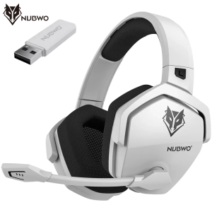 NUBWO G06 Dual Wireless Headsets Gamer 2.4GHz Bluetooth 5.3 Gaming Headphones with Microphone for PS5 PS4 PC Mobile Switch