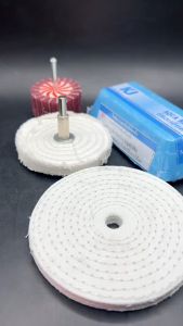 ชุดขัดลอกเตรียมผิวขัดลอกสนิมคราบฝั่งแน่น สก๊อตไบร์ทสลับผ้าทราย2"+ผ้าดิบแข็งขัดลบรอย4"+ผ้าดิบนิ่ม3"+ตัวแปรงสว่านถอดได้ ครบเชตขัดเงาในชุดเดียว