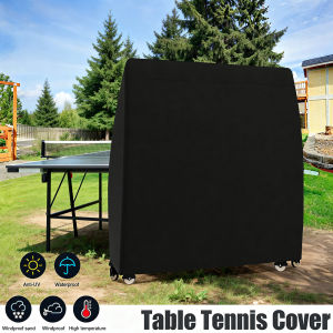 Table Tennis Cover Heavy Duty Waterproof Outdoor Indoor Ping Pong Table Storage Covers Accessories Polyester 165 x 70 x 185cm
