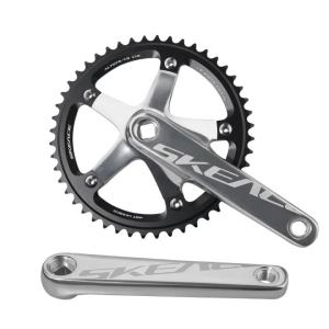SKEACE Bicycle Crankset 144BCD Square Hole Fixed Gear Crank Aluminum Alloy Single Speed TRACK Chainwheel 165mm 48T Crankset