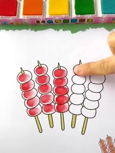 วาดนิ้วของเด็ก เม็ดสีนิ้วมือ DIY เครื่องวาดภาพ สมุดระบายสีนิ้ว เล่นเพื่อการพัฒนาเด็ก