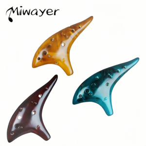 Miwayer ขลุ่ย Ocarina12 Alto C เครื่องดนตรีขลุ่ยคาริน่าคลาสสิกของขวัญที่ดีสำหรับผู้เริ่มต้นจีนเต่า