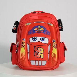 JUSTSL School Season Kindergarten Korean style cartoon boy backpack childrens Car McQueen backpack Back to School