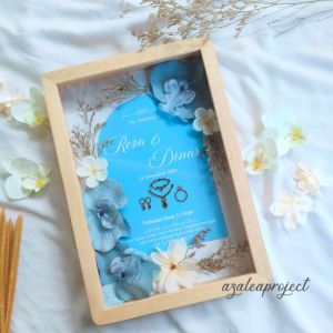 Frame Mahar Akrilik Pernikahan Ukuran 30×21 Azalea Mahar Mahar Akrilik Pernikahan Aesthetic Murah