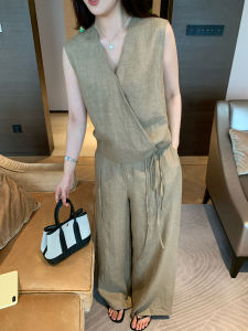 Oversized Summer 100% Linen Fashionable Vintage Set