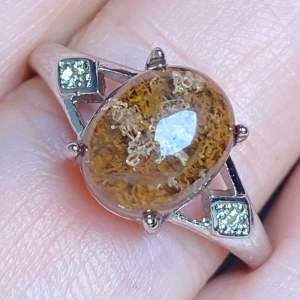 (Real Unit) Red Phantom Quartz adjustable (14x10mm+-) 红幽灵 意境 四季幽灵 戒指-可调节. -Cincin Batu [S/n:2060726-30]