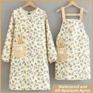 Celebrities Choice Long Sleeve Waterproof Work Apron for Women