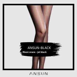 ANSUN | 3D Ultra-Thin Shimmer Crisscross Sensual Replaceable Crotchless Stockings