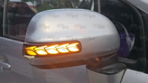 Side Mirror LED Turn Signal Dragon Scales Running Light SMOKE Toyota Vios 14-18 Altis 14-18 Camry 12-17 Prius C 12-18