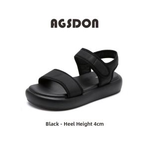 Agsdon | Athletic Sandal Slipper Soft Thick Sole Magic Tape
