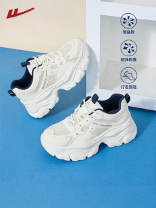 Warrior | Breathable Lace Fabric Dad Shoes Thick Sole Increasing Casual Shoes