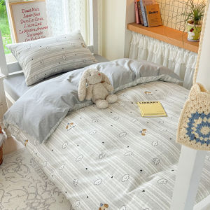 YALU | 100% Cotton Dormitory Bedding Set 6-Pieces