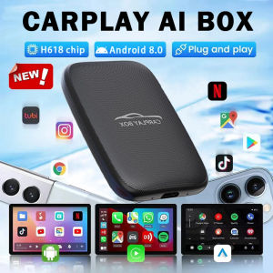 New Android 3 In 1 CarPlay AI Box Wireless Carplay Android Auto Adapter OEM Smart Fast Connect Netflix YouTube Car Accessories