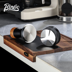 Bincoo Coffee Machine Handle Filling Pressing Plate Bracket Pressing Powder Base Walnut Storage Cloth Powder Pressing Base