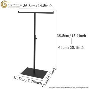 Stainless Steel Detachable Clothing Store Display Rack Multi-Functional T-Type for Scarves Bags And Neckties Home Direct Supply