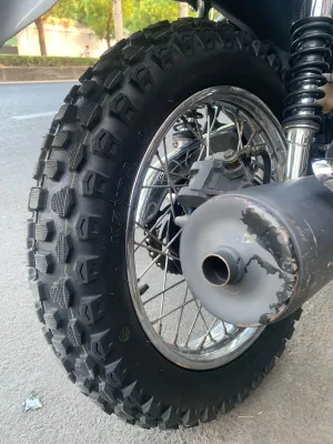 Lốp gai chân chó 110/90-16 cho YB125 LY125 Master125 Custom125 Dealim125 LA250