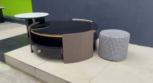 Round Coffee Table 3 In 1 Set - FRM2150-B