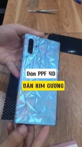 Miếng dán skin vân 4D mặt lưng trong suốt Samsung S25 FE S24 FE A33 A32 A06 A05 A05S A16 A26