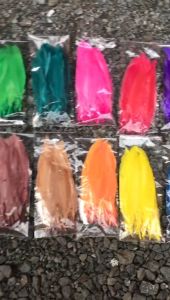 Bahan Hiasan Dinding Bulu Angsa Warna-Warni Isi 50 Helai - Bahan Hiasan Dinding Aksesoris Dream Catcher Penangkap Mimpi - Bulu Ayam Betina Warna-Warni - Acc Accecoris Bulu Halus Ayam Angsa Murah