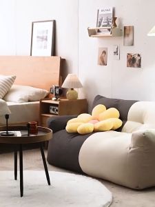 Elegant Modern Convertible Sofa with Removable Cushions and Comfort Filling - Linen Upholstery