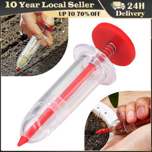 Syringe Seeder Manual Sower Seed Spreader Plastic Handheld Seed Planter Plant Seed Sower Small Seed Spreader Gardening Supplies Mini Seeder Manual Seeder Small Seeder Adjustable Multi-functional Gardening Seed Planter Handheld Flower and Plant Sowing Tool
