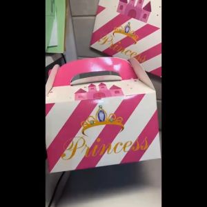 12pcs Princess Royal Theme Birthday Party Loot BagsCandy Dolls Bags