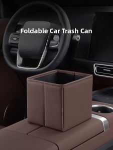 Car Foldable Trash Can Multi-Functional Storage Box Vehicle Interior High-End Feeling Rear Seat Umbrella Placement Storage Box