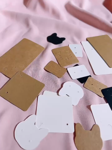 50Pcs Bungkus Packaging Anting Card Anting / Hangtag Anting / Bungkus Kemasan Packing Plastic Wrap Aksesoris Earring / Alas Packing Anting / Tempat Display Anting Card / Tag Anting