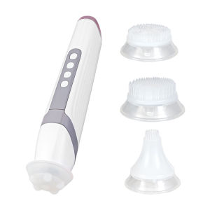 Bút Tạo Bọt Oxy CO2 Cầm Tay Với 4 Đầu Rung Tần Số Cao Thiết Bị Làm Sạch Da Làm Đẹp 7 Đèn LED Để Làm Sạch Da Mặt