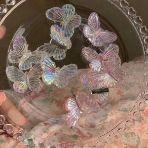 🔥Butterfly Hairpin Colorful Butterfly Clip Side Sweet Girl Clip Banger LovelylifeFu👍