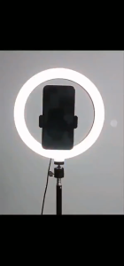 Makeup 10inch Ring Light with Tripod Stand 3 Color Fill Light with Phone Holder 2700K-6500K USB Lamp for Live Selfie