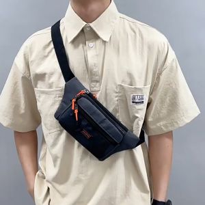 Mens Waterproof Chest Bag Crossbody Bag Casual Sports Travel Shoulder Chest Bag