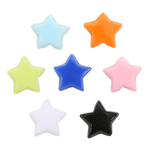 50/100pcs 10mm Acrylic Solid Color Star Beads Charm for Earring Bracelet Necklace DIY Jewelry Craft Making Accessories