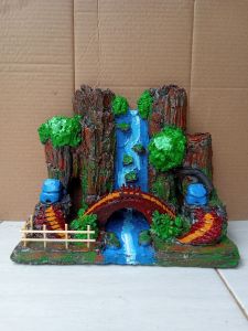 HIASAN AQUARIUM AQUASCAPE TEBINGAN TEMA GUNUNG DAN PANTAI P25 L15 T20 (KHUSUS AREA PULAU JAWA)