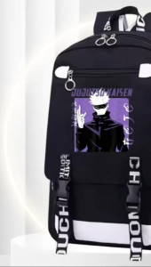 Desain Stylish GOJO SOTORU: Tas Sekolah Uniseks & Tas Laptop Multifungsi