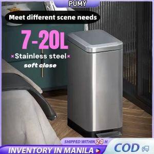 7L/9L/13L/15L/18L/20LWaste Bin/Rubbish Bin Stylish Narrow Slim Toilet Fashion Trash