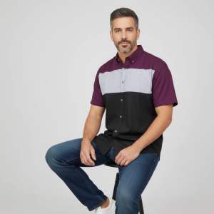 [Classic Fashion] 🔥[Hot sale] 🔥💥Mens short Sleeve Fashionable Casual Oxford Cotton Shirt with pocket🍁🍁