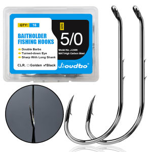 Baitholder Hooks Rig Live Bait Hook Freshwater Fishing Hooks Down Eye Offset Walleye/Trout/Crappie/Panfish/Bluegill Saltwater