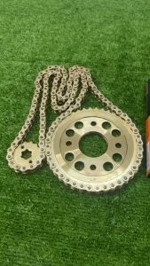 Bộ Sên Nhông Dĩa Vàng Raider 150 xăng cơ NEWDID 14-42-130 10Ly