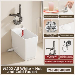 WEILANJINGDIAN | Slim and Compact Mop Basin 25CM