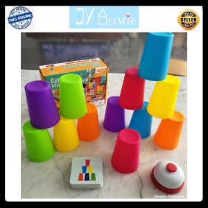 Board Game Stacking Cup Children Puzzle Stacking Cup Board Games for Kid Montessori Toys Kids Toy Mainan Color Mainan Susun Mainan Kanak Kanak