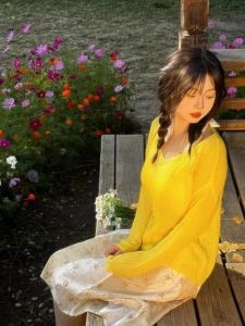 Áo Len Dệt Kim Mỏng Thời Trang Xuân 2025 Áo Khoác Ngoài Đơn Giản Thanh Lịch Áo Khoác Ngoài Dài Tay Cổ Tròn Màu Trơn