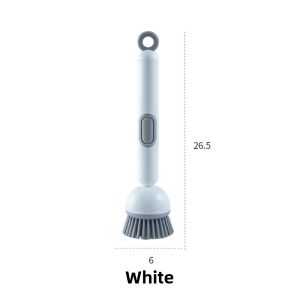 Loolecondera | Liquid Dispensing Rotating Brush Long Handle Pot Cleaner