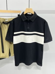 Áo Thun Nam Cổ Polo Sọc Mùa Hè 2023 Dáng Rộng Co Giãn Thoải Mái Đa Năng Thời Trang Nam Trẻ Trung Thường Ngày